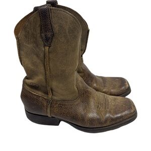 Ariat Kids Boys Rambler Square Toe Cowboy Leather Boots Kids 1